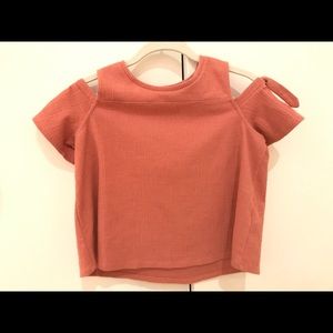 Madewell off the shoulder shirt